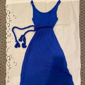 Royal blue maxi dress